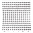thumbnail image 3 of Ambesonne Abstract Shower Curtain, Horizontal Chain Style, 69"Wx75"L, White Dark Grey, 3 of 5
