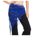 thumbnail image 2 of Fesfesfes Women Skirt Sequin Belly Costume Tassel Wrap Skirt Club Mini Skirt Plus Size $10, 2 of 4