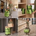 thumbnail image 7 of Kieccall Foldable Rolling Utility Cart, Portable Collapsible Shopping Trolley with Wheels, Lightweight Carry Hand Cart for Grocery Laundry Home Use Gift, 7 of 7
