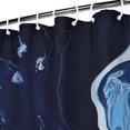 thumbnail image 3 of Blue White Marble Pattern Shower Curtain 72"x72" ,Bathroom Decorative Shower Curtains Set with 12 Hooks,Modern Waterproof Washable Shower Curtain, 3 of 6