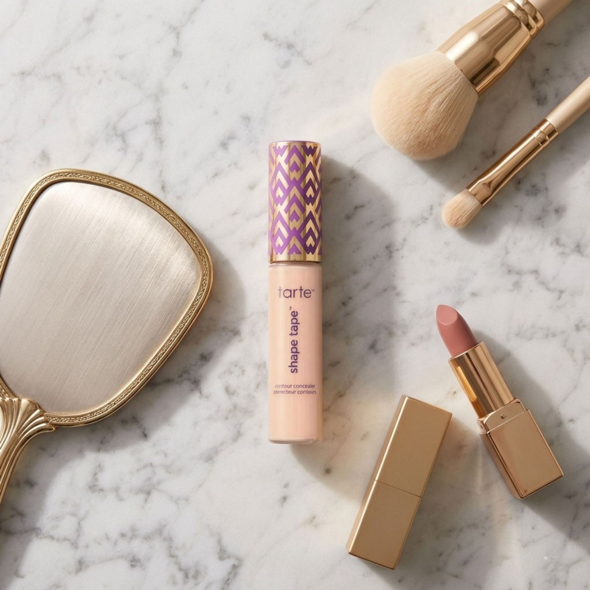 Tarte Shape Tape Full Coverage Matte Concealer, 22B Light Beige, Long-Wear Makeup, 0.33 fl oz