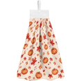 thumbnail image 1 of wonima01 Hand Towels with Hanging Loops for Bathroom Kitchen Fall Maple Pumpkin Thanksgiving Decor Small Hand Towels Soft Hanging Hand Towels Washcloth Quick Dry Absorbent Home Indoor Decor, 1 of 1