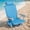 Blue, variant on Adjustable 5-Position Lightweight Beach Chair with Aluminum Frame and Storage, Yellow