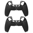 thumbnail image 1 of 2X para PS5 la Cubierta Protectora de Silicona del Controlador de Juegos para PS5 la Cubierta del Manejar Antideslizante (Negro), 1 of 6