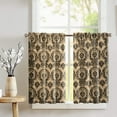 thumbnail image 2 of Damask Taffeta Café Tier Curtains Window Treatment Kitchen Home Décor, 2 of 2