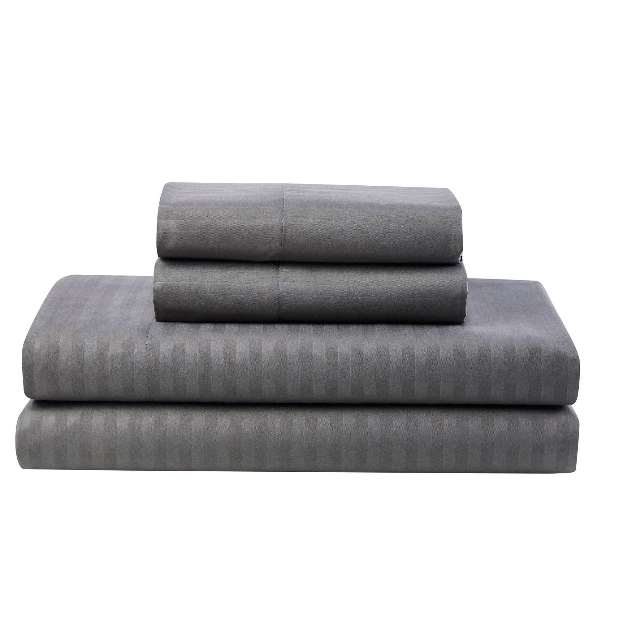 Sweet Home Collection Gray 8 Piece Bed in a Bag Comforter Set with Sheets, Twin