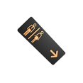 thumbnail image 4 of ZheElen Washroom Sign Decorative Plaque Toilet Sign Large Enough For Easy Viewing Public Areas Hotel MaterialMade Acrylic Type B, 4 of 6