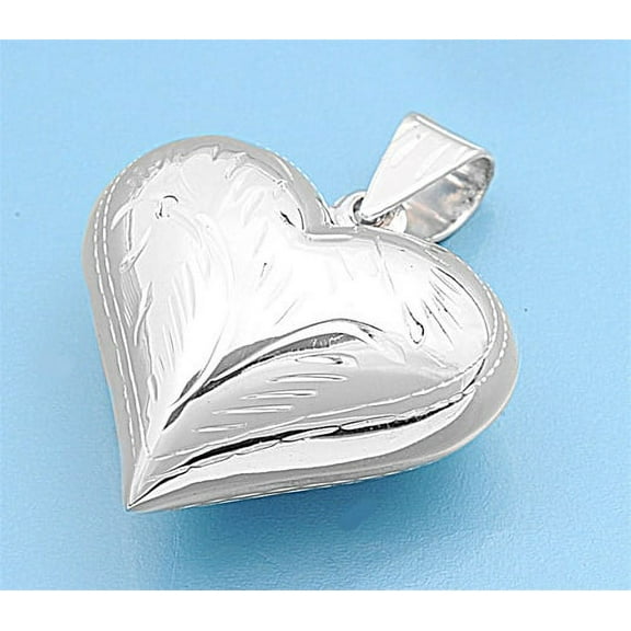 Clasic Heart Heart Pendant Sterling Silver