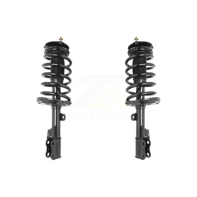 Transit Auto Front Complete Suspension Shocks Strut and Coil Spring Mount Assemblies Kit for Car 2005-2010 Toyota Sienna FWD AWD 8 Passenger Only - Left Right Side (Driver Passenger) K78A-100456