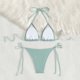 thumbnail image 4 of Traje de baño de 2 piezas para mujer, trajes de baño para mujer, conjunto de traje de baño estampado de dos piezas con sujetador incorporado, traje de baño de playa para mujer, 4 of 5