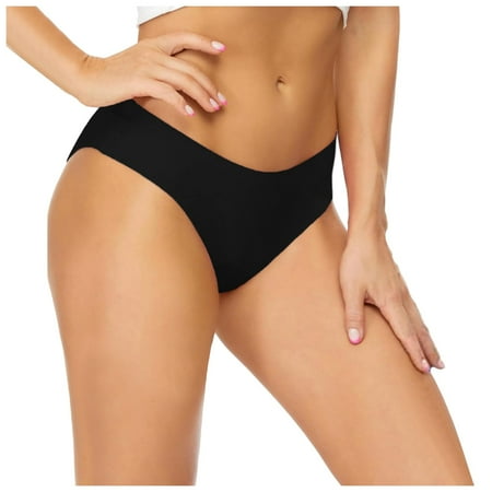 2DXuixsh Women s Bikini Bottoms Summer Beachwear Bikini Thong Swimwear Low Waisted Swim Bottom Retro Basic Full Coverage Swimsuit Bathing Suit Shorts Black Size Xxl
