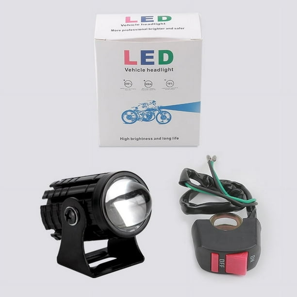 Luces de motocicleta led faros delanteros láser para automóvil eléctrico resaltan focos multicolor mini luces pequeñas de acero para automóvil