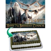 The Hobbit Topper Edible Cake Image Topper Personalized Birthday Party 1/4 Sheet