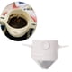 thumbnail image 2 of Gotero plegable 1-2 tazas Soporte de té  inoxidable en caja blanca Gloria Verter sobre cafetería, 2 of 8