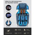 thumbnail image 5 of PUDO Full Body Zero Gravity Massage Chairs AI Voice Control 3D Shiatsu Chair Massage Recliner Heated Intelligent Body Detection Bluetooth Speaker Airbags SL Blue&Beige, 5 of 9