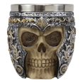 thumbnail image 3 of Ebros Skull With Battle Helmet Tea Coffee Cup Mug 8oz (2 Pieces), 3 of 7