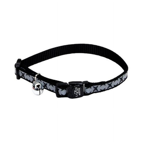Coastal Pet 2389-PC Lazer Brite Reflective Breakaway Adjustable Cat Collar - Pink Cherry