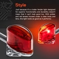 thumbnail image 6 of 2pc 5" DOT Amber/Red LED Clearance Marker Fender Light Set for Trailer Hauler, 6 of 8