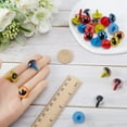 thumbnail image 3 of A Box 80Pcs 10 Styles Plastic Eyes 10mm 18mm Colored Craft Safety Eyes with Washers DIY, 3 of 6