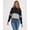 Black/oxford, variant on BW3515 Women's Cropped Retro Jersey-Shamrock-XL