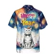 thumbnail image 2 of Happy New Year with American Shorthair Fireworks Holiday Xmas Winter 2025 Hawaiian Shirt Breathable Summer Unisex Merch Cat Lover Kitten Owner Gifts - 00025, 2 of 6