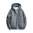 thumbnail image 4 of Txenfivo Boys Jacket with Hood, 7-17 Full Zip Warm Quilted Coat for Boys Contrast Sleeve Outerwear, 4 of 9