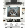 thumbnail image 5 of Stove Top Covers for Electric Stove 36x21 Inches, Bathroom Koala Heat Insulation Fireproof Glass Cooktop Protector, Toilet Animals Vintage Multipurpose Countertop Stovetop Cover for Kitchen, 5 of 8