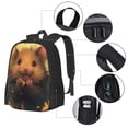thumbnail image 2 of Disketp Cute Sunflower Guinea Pig Mochila Minimalista de Gran Capacidad, Mochila de Viaje para Escuela, Trabajo o Uso Diario, 2 of 6
