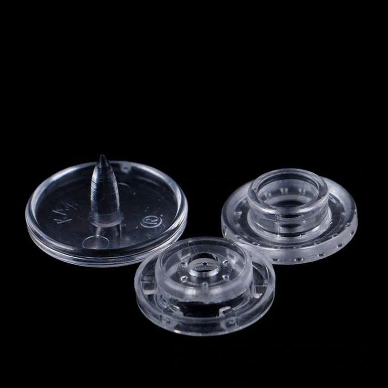 Trimming Shop Clear Genuine KAM Snaps T3 (Size 16) Plastic Resin Buttons  Snap Fastener Press Studs for Woollen Clothing, Kids Wear, Diapers, Bibs,  DIY