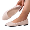 thumbnail image 5 of SuTry Women's Round Toe Flats Slip On Lightweight PU Leather Comfortable Casual Walking Office Shoes(38), 5 of 9