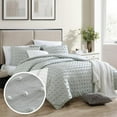 thumbnail image 2 of Swift Home King Gray Comforter Set - Decorative Tufted Pom Poms Bedding Set - 3 Pieces Bed Linen 1 Comforter And 2 Pillow Shams, 2 of 4