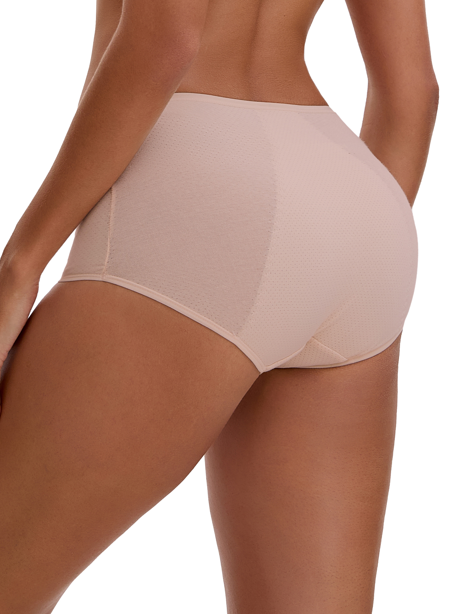 Unique Bargains Women's High Waist Cotton Briefs with Leak Proof Feature S Pink