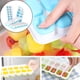 thumbnail image 4 of Bandeja para cubitos de hielo con tapa y recipiente, paquete de 4 bandejas de cubitos de hielo de plástico de silicona para congelador con hielera, bandeja de hielo apilable con kits de cubos de, 4 of 5