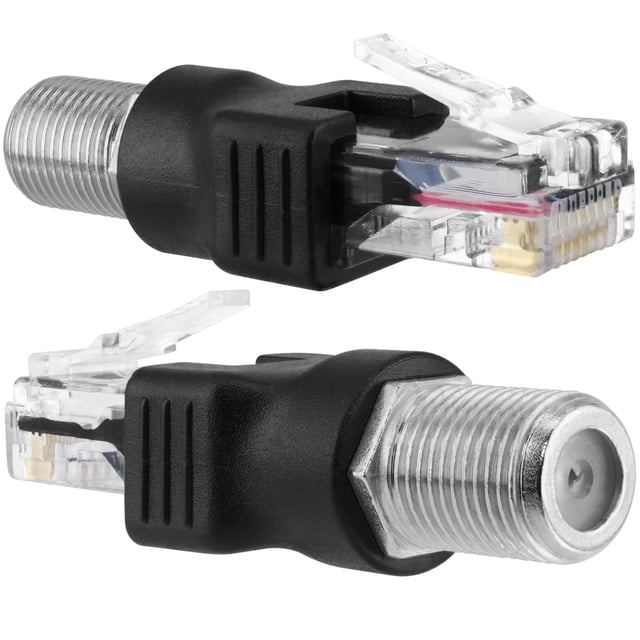 Adaptador conversor BERANMEY RF a RJ45 F hembra a RJ45 macho