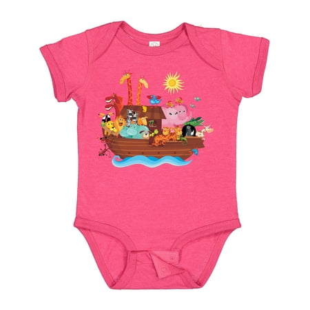 

Inktastic Animal Ark Bible Story Christian Gift Baby Boy or Baby Girl Bodysuit