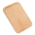 thumbnail image 2 of Dinner Serving Tray, Ornaments Coffee   Beech Wooden Rectangular Serving Tray  For Restaurants, 2 of 8