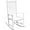 White, variant on PetFurnishn Outdoor Rocking Chair Oversized Wooden Patio Chairs with Widened Armrest High Back Porch Rocker for Lawn, Garden, Backyard, Fire Pit (Black)