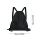 thumbnail image 3 of Mochila Deportiva con Cordón Ajustable, Gran Capacidad, para Ocio, Fitness y Actividades Al Aire Libre | Negra, Poliéster, 45 X 39 Cm - Wkl250616005Bk, 3 of 6
