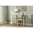 thumbnail image 2 of Hillsdale Furniture Clarion Wood 3 Piece Counter Height Dining Set with Open Back Stools, Sea White, 2 of 3