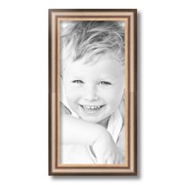 ArtToFrames 8" x 17" Anique Silver Picture Frame, 8x17 inch Silver Wood Poster Frame (WOM-4964)