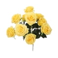 thumbnail image 1 of Fundaslor de rosa artificial falsa flor falsa floral boda ramo de mesa decoración del hogar Eigraketly JJ20557-10, 1 of 4