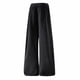thumbnail image 5 of Ceisia Men Solid Color Corduroy Drawstring Pants Elastic Waist Tapered Leg Gift Trousers, 5 of 6