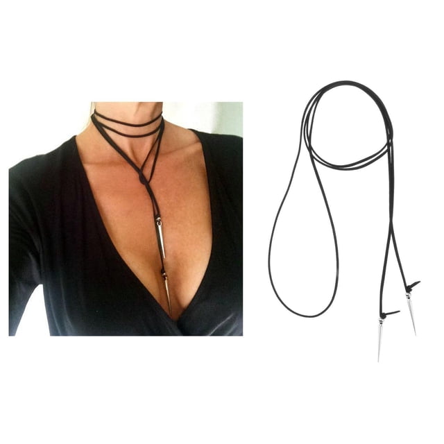Colgante de moda Hugo para mujer collar largo 165cm
