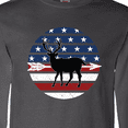 thumbnail image 4 of Inktastic Deer Bow Hunting Usa Flag Long Sleeve T-Shirt, 4 of 5