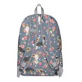 thumbnail image 3 of Border Collie Dog and Flower Florals Backpack for School,Cute School Bag,Schoolbag with Adjustable Shoulder Straps & Padded Back,15.7"x11.8"x5.5", 3 of 5