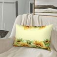 thumbnail image 5 of Susaid Sunflowers On A Yellow Background Print Pillowcases Multiple Size, Pillow Cover Super Soft Envelope Closure Standard Pillow Case-20"x30", 5 of 6