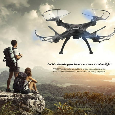 - X5SW-1 6-Axles Gyro RC Quadcopter 2.4G 4 CH Drone Compact RC Helicopter With 0.3MP WiFi FPV Camera Photography Video Device
