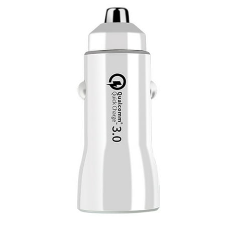 Dual USB Port 5V/3.1A Car Charger QC 3.0 Cigarette Charger Lighter Adapter for Voltmeter 12V/24V Vehicles