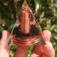 thumbnail image 3 of 2 piezas de 6 cm de grava de cristal en espiral, pirámide en espiral, espiral hecha a mano, decoración del hogar, artesanía, alambre de cobre en espiral, 3 of 6