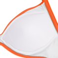 thumbnail image 5 of Traje de baño de una pieza para mujer, traje de baño de cintura alta con control del vientre, traje de baño cruzado con lazo en la espalda, traje de baño de 1 pieza M (naranja), 5 of 5
